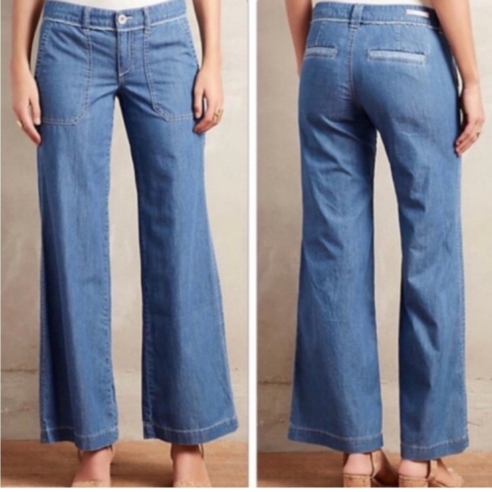 Anthropologie Pilcro & The Letterpress Wide Leg Jeans